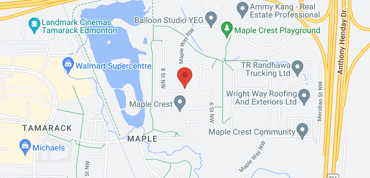 map of 2896 MAPLE WY NW